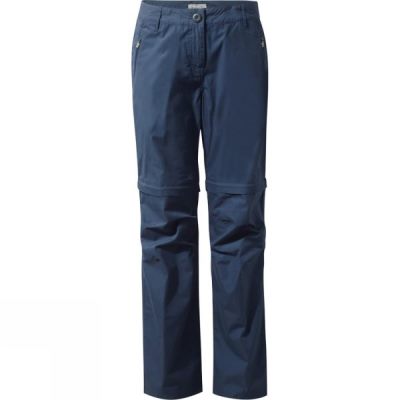 Pantalones Craghoppers C65 Convertible Mujer - Azules - Chile XUF243871